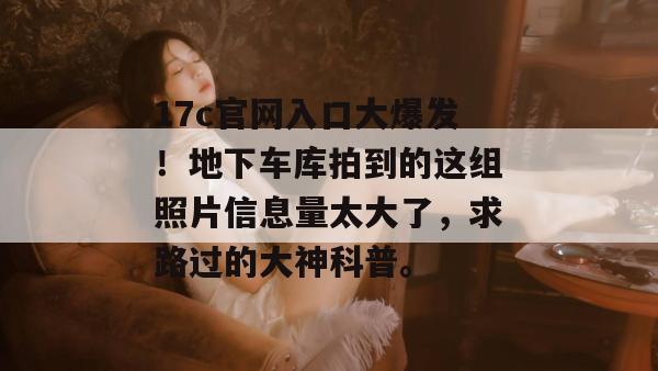 17c官网入口大爆发！地下车库拍到的这组照片信息量太大了，求路过的大神科普。